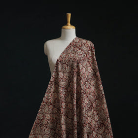 Natural dyed hand block print cotton kalamkari fabric 22