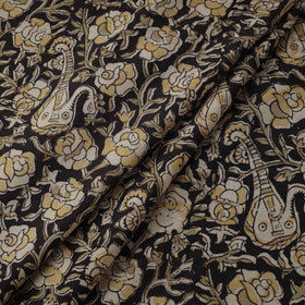 Natural dyed hand block print cotton kalamkari fabric 24