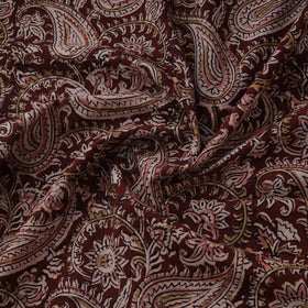 Natural dyed hand block print cotton kalamkari fabric 25