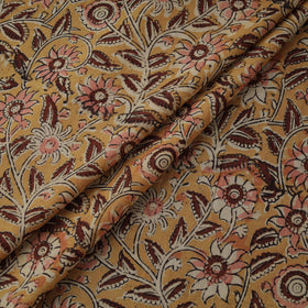 Natural dyed hand block print cotton kalamkari fabric 26