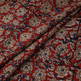 Natural dyed hand block print cotton kalamkari fabric 27