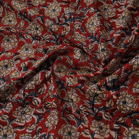 Natural dyed hand block print cotton kalamkari fabric 27