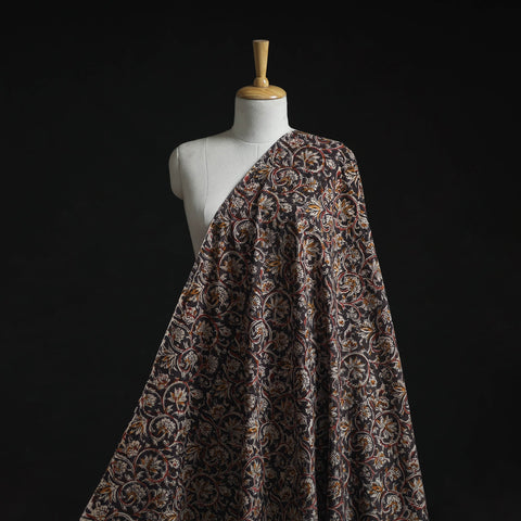 Natural dyed hand block print cotton kalamkari fabric 27