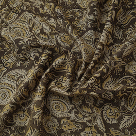 Natural dyed hand block print cotton kalamkari fabric 28
