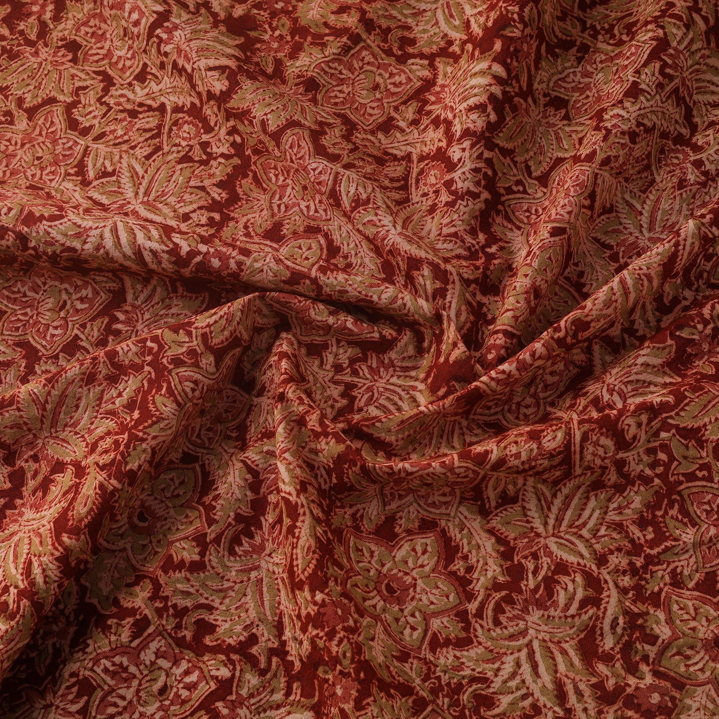 Natural dyed hand block print cotton pedana kalamkari