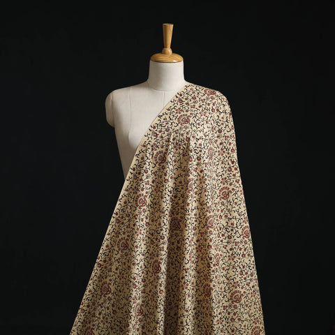 Natural dyed hand block print cotton pedana kalamkari