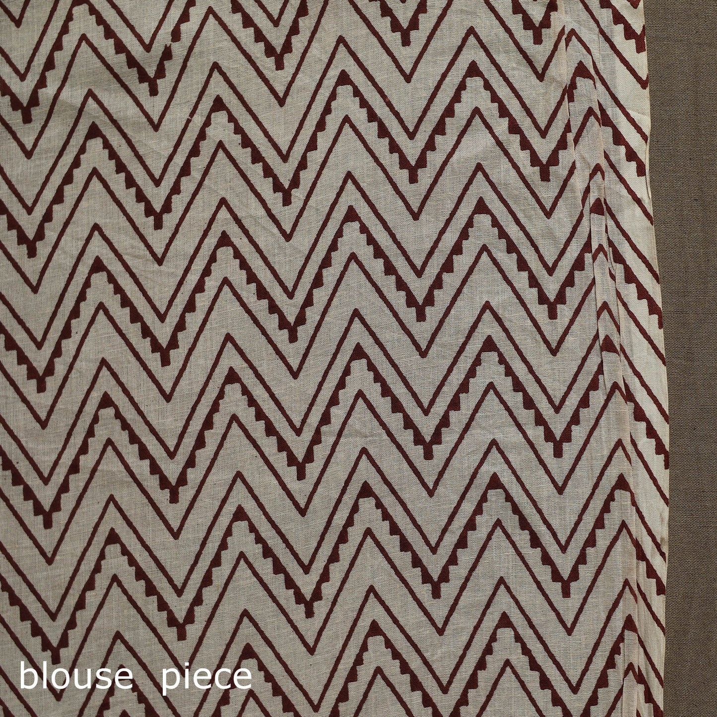 Natural dyed hand block print pure mul cotton bagru saree