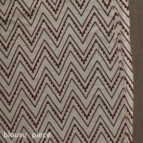 Natural dyed hand block print pure mul cotton bagru saree