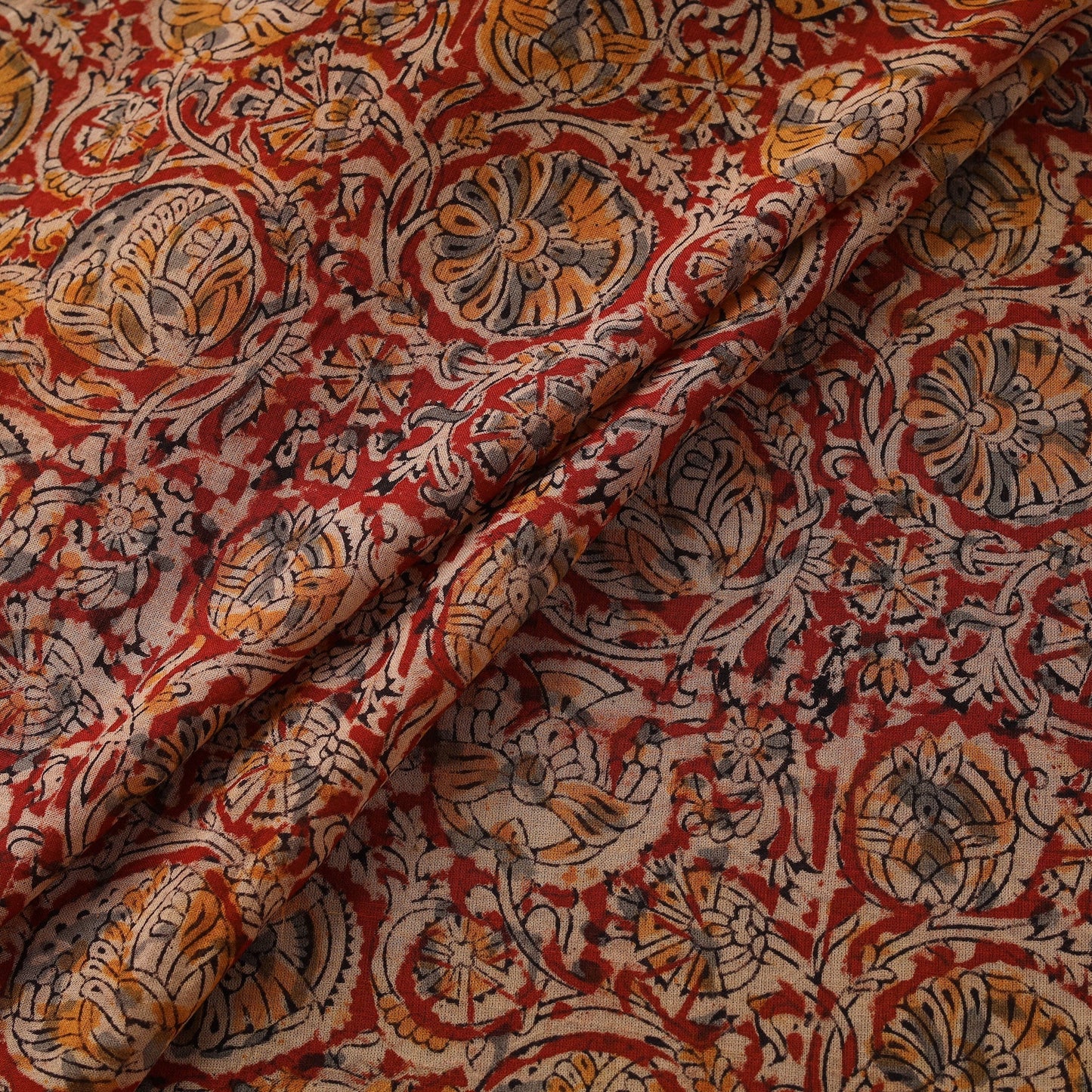 Natural dyed hand block print pure mul cotton pedana