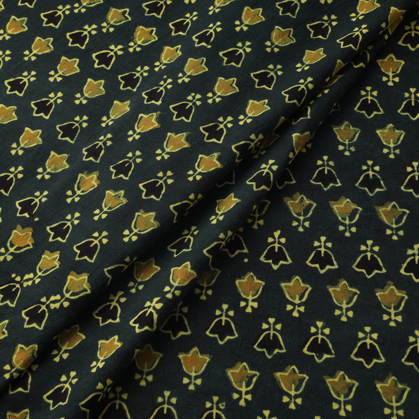 Natural dyed hand cotton fabric 01 - handcrafted