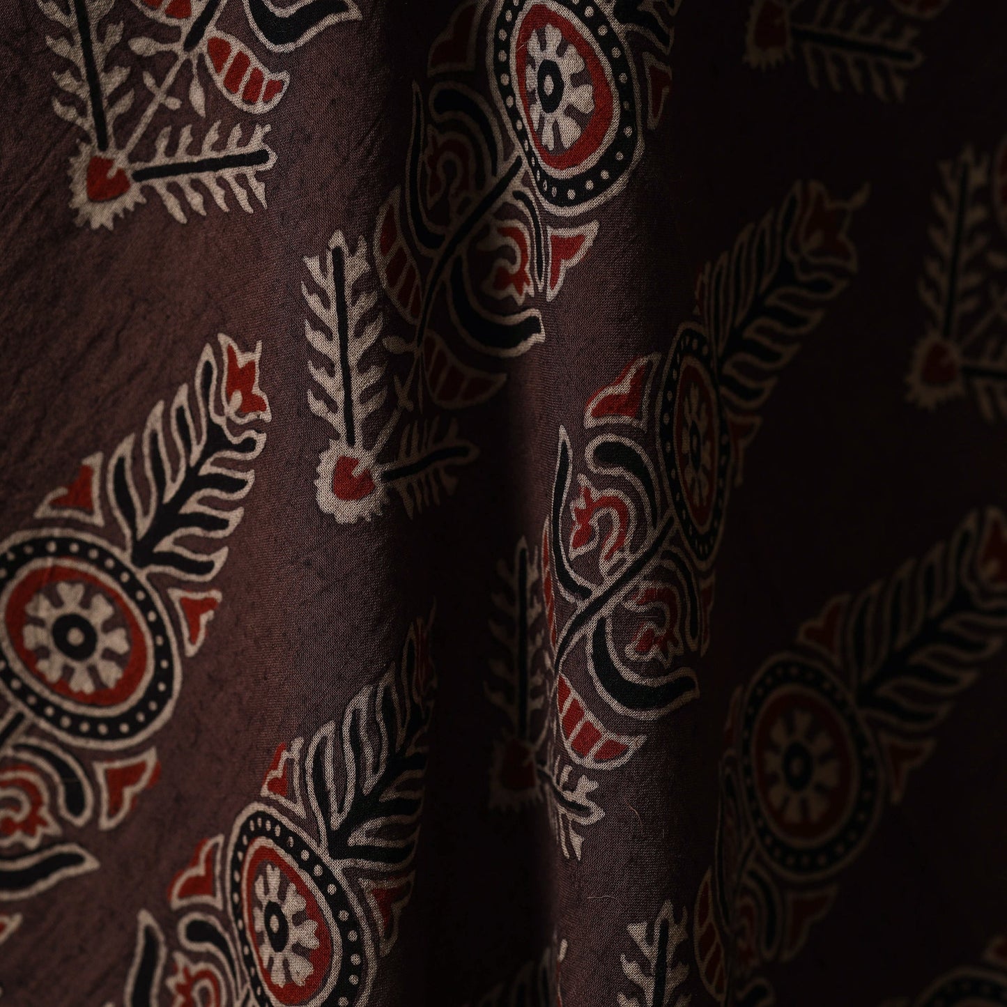 Natural dyed hand cotton fabric 01 - handcrafted