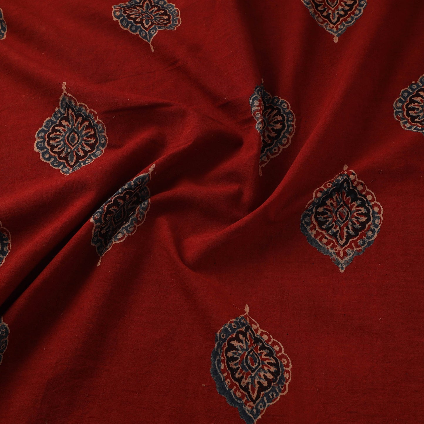 Natural dyed hand cotton fabric 01 - handcrafted