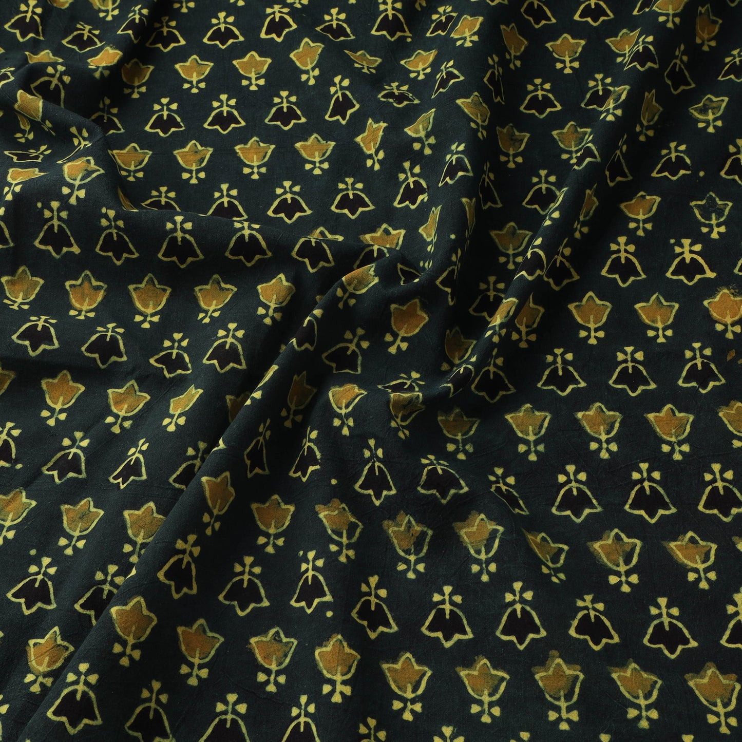 Natural dyed hand cotton fabric 01 - handcrafted