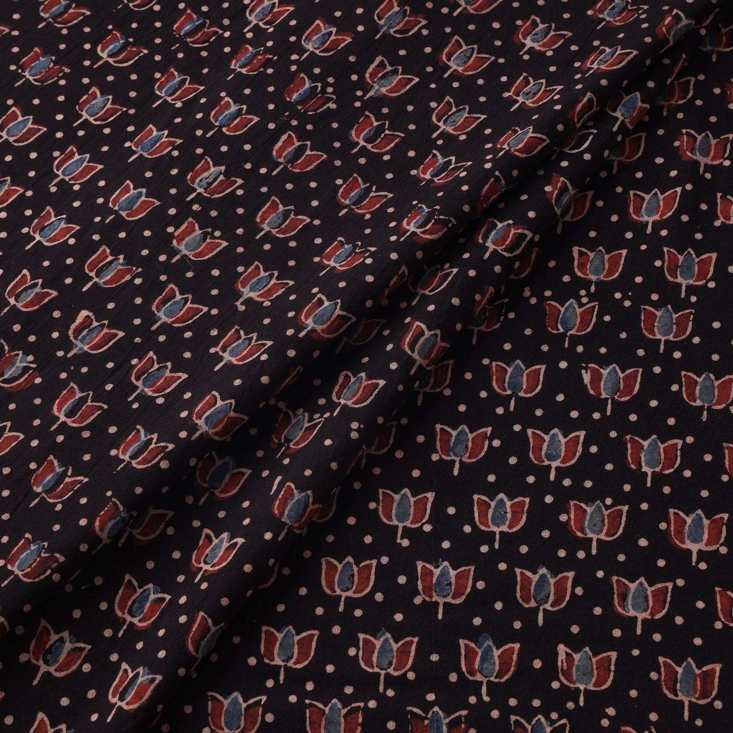 Natural dyed hand cotton fabric 06 - handcrafted