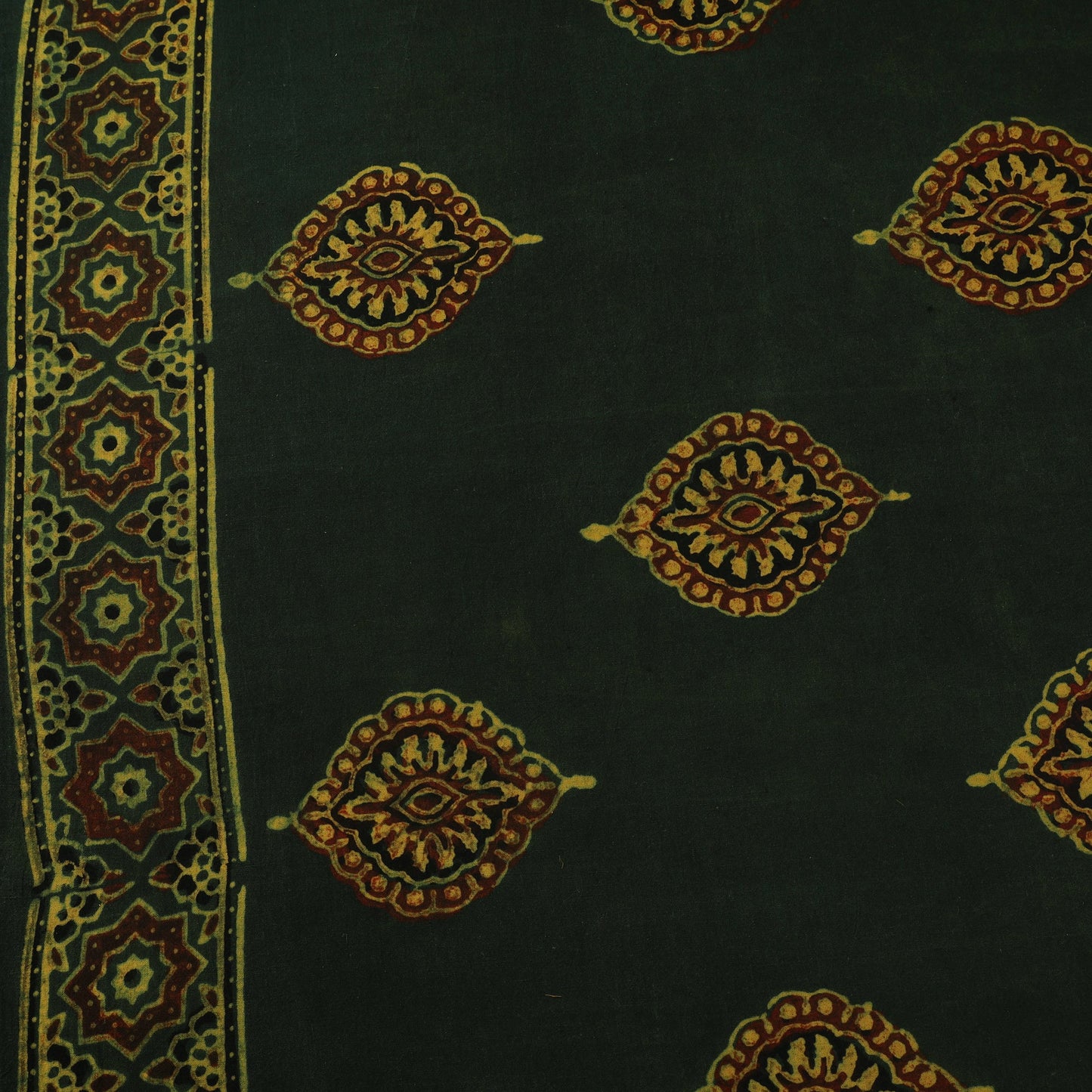 Natural dyed hand cotton fabric 06 - handcrafted