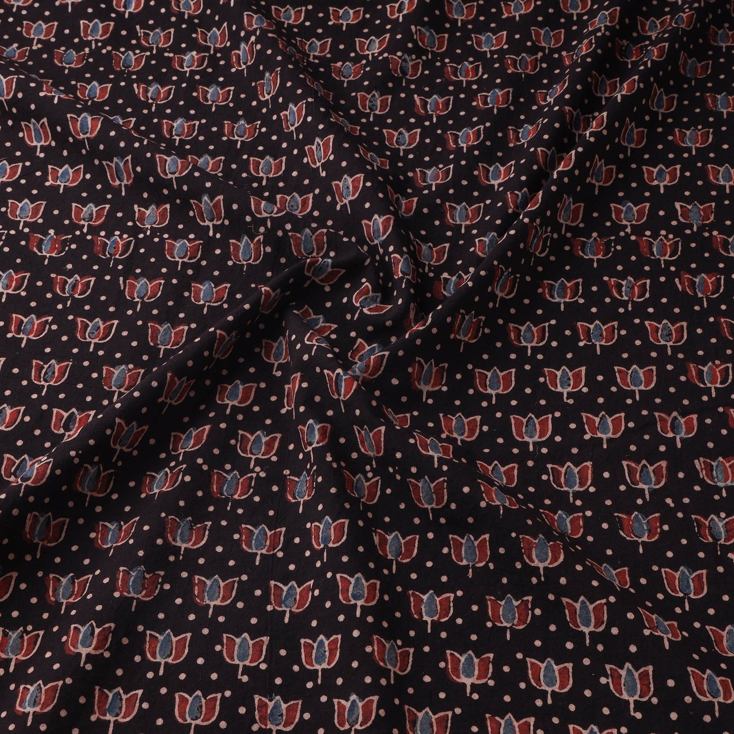 Natural dyed hand cotton fabric 06 - handcrafted