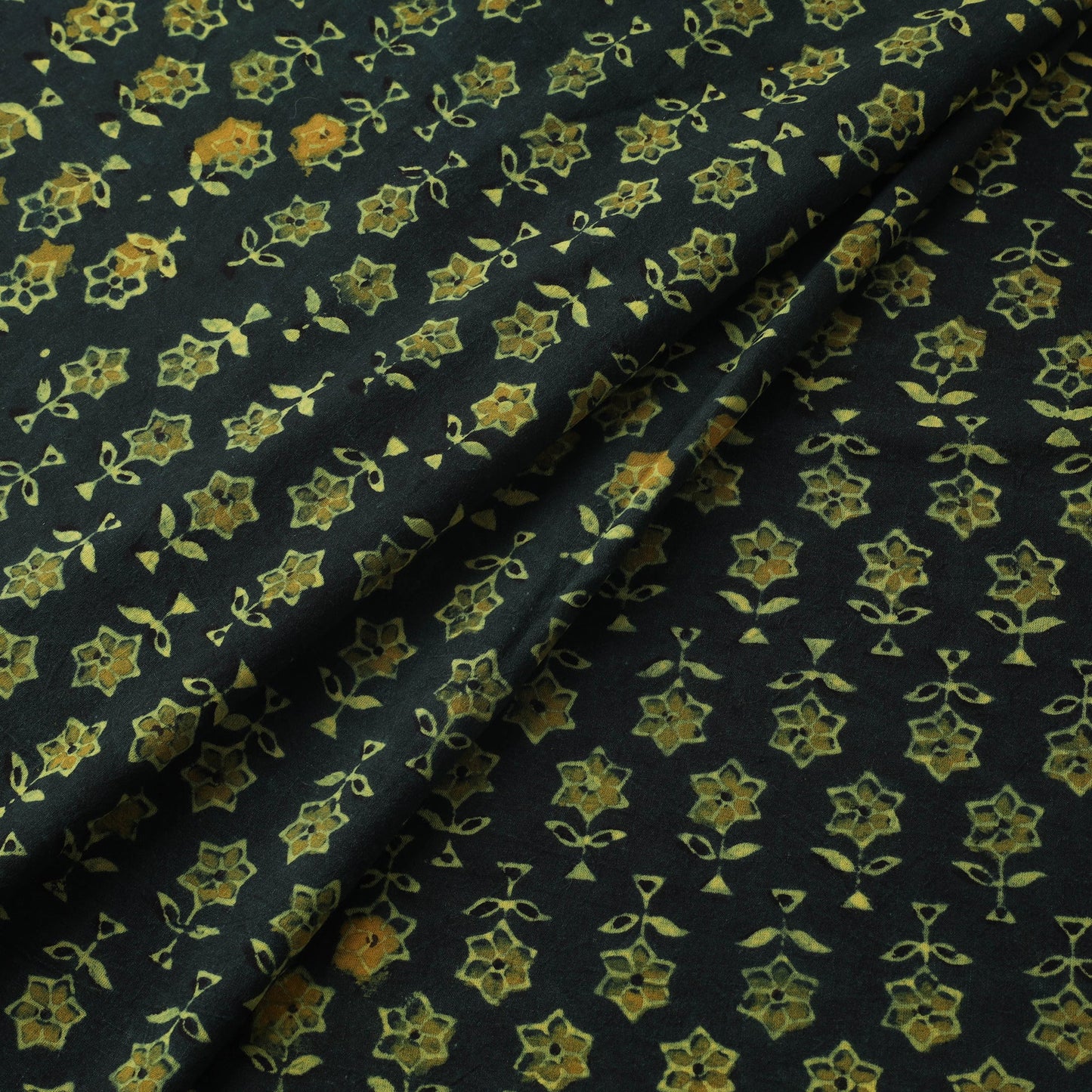 Natural dyed hand cotton fabric 07 - handcrafted