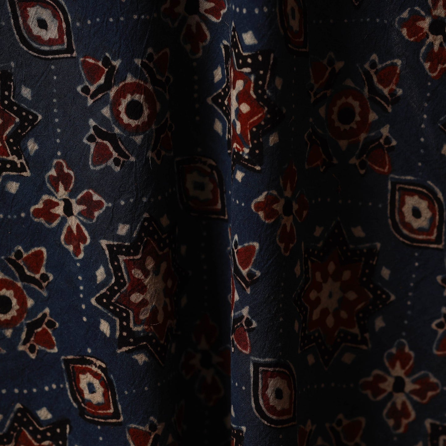 Natural dyed hand cotton fabric 08 - handcrafted