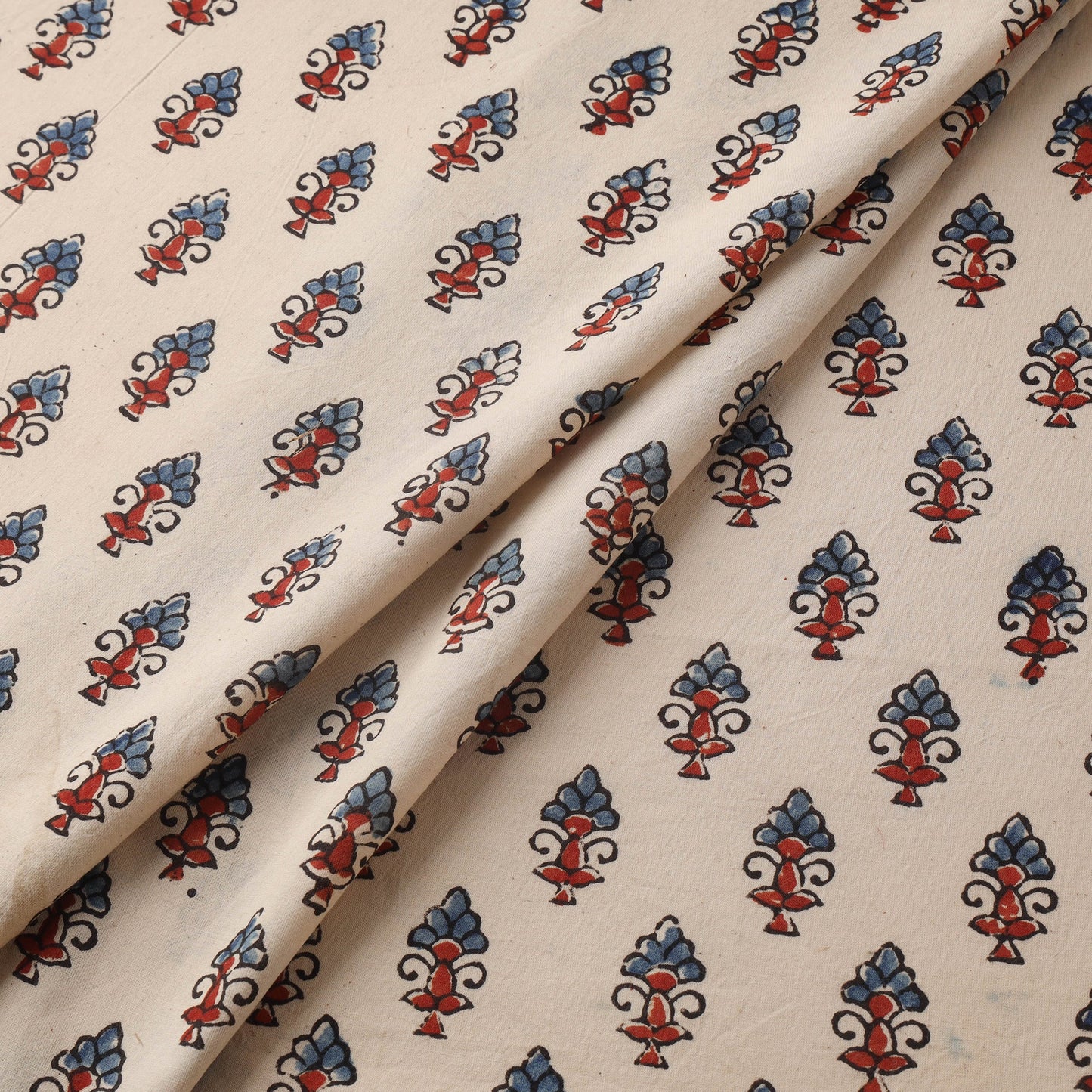 Natural dyed hand cotton fabric 08 - handcrafted