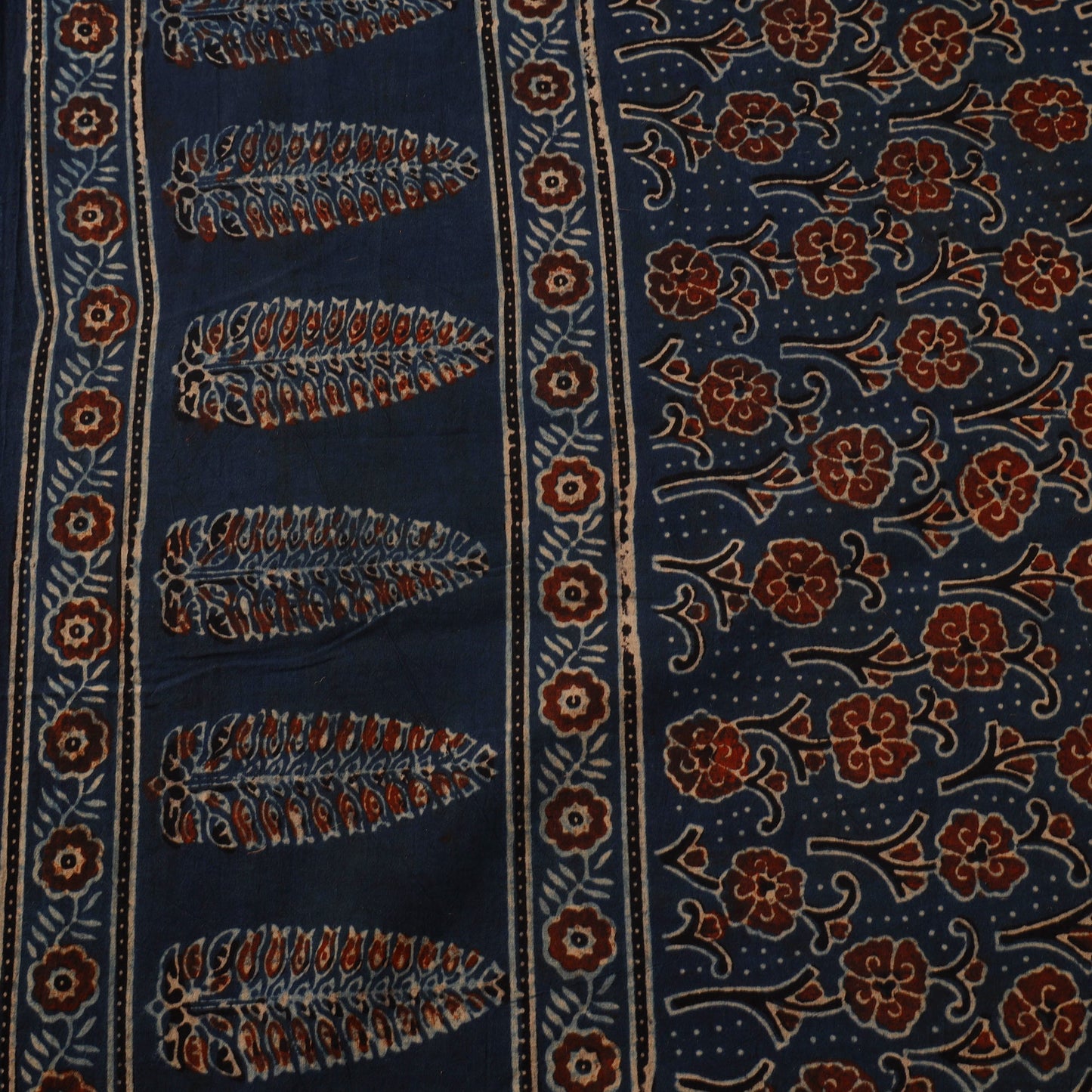 Natural dyed hand cotton fabric 08 - handcrafted