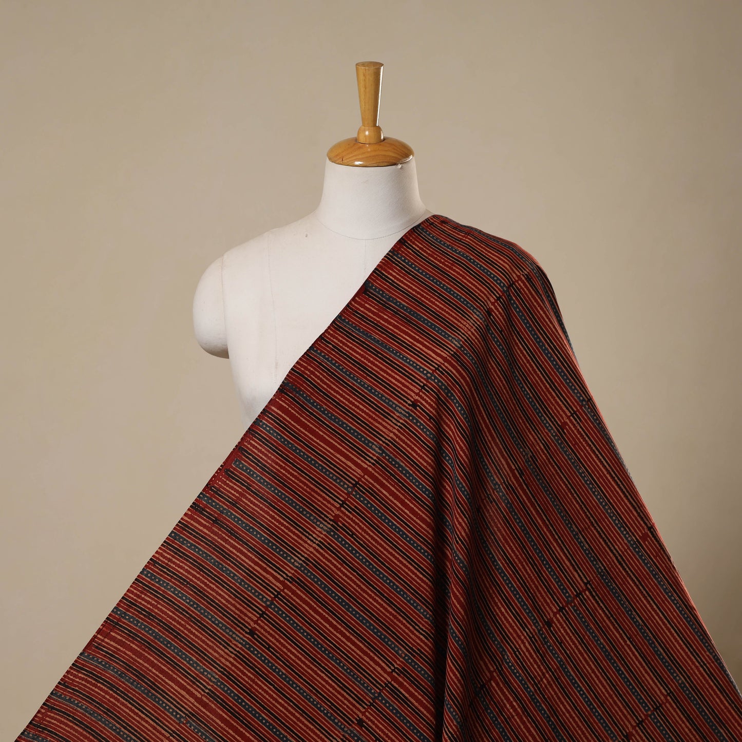 Natural dyed hand cotton fabric 09 - handcrafted