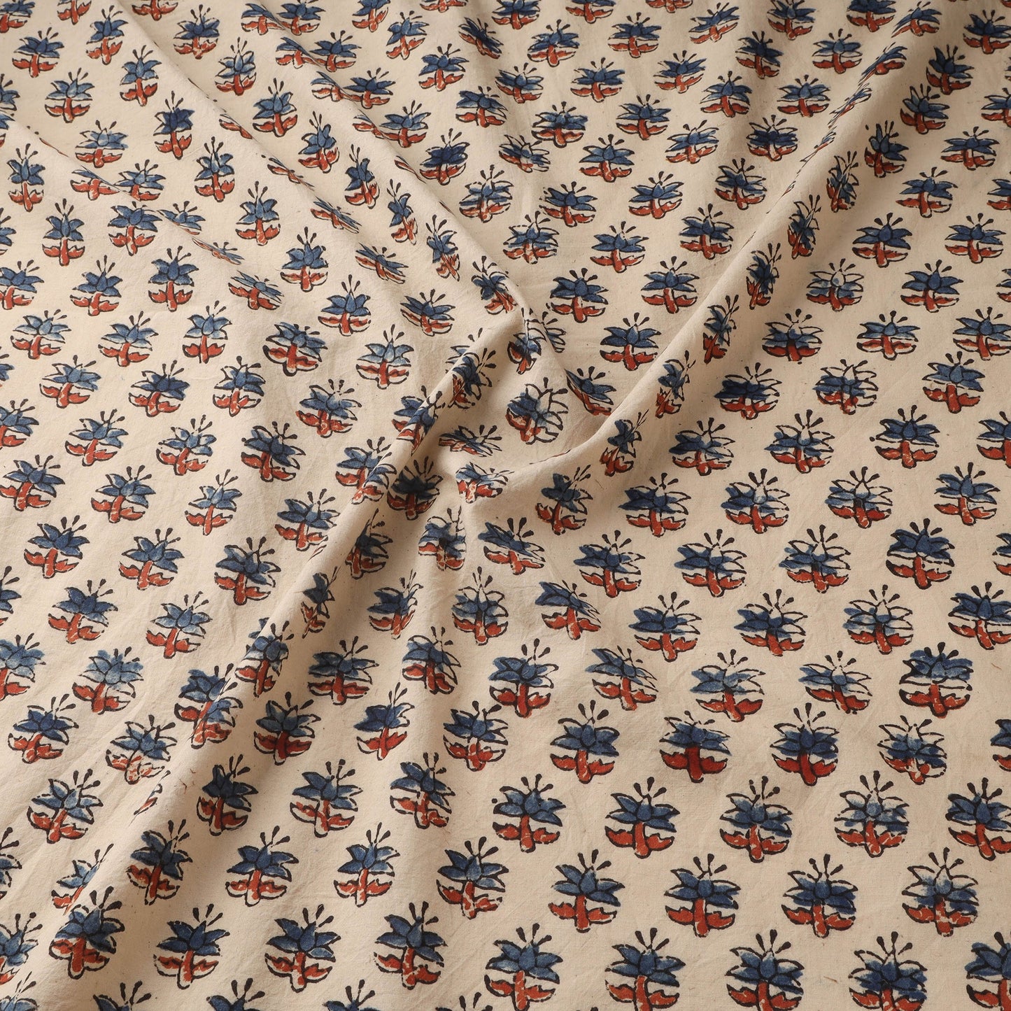 Natural dyed hand cotton fabric 10 - handcrafted