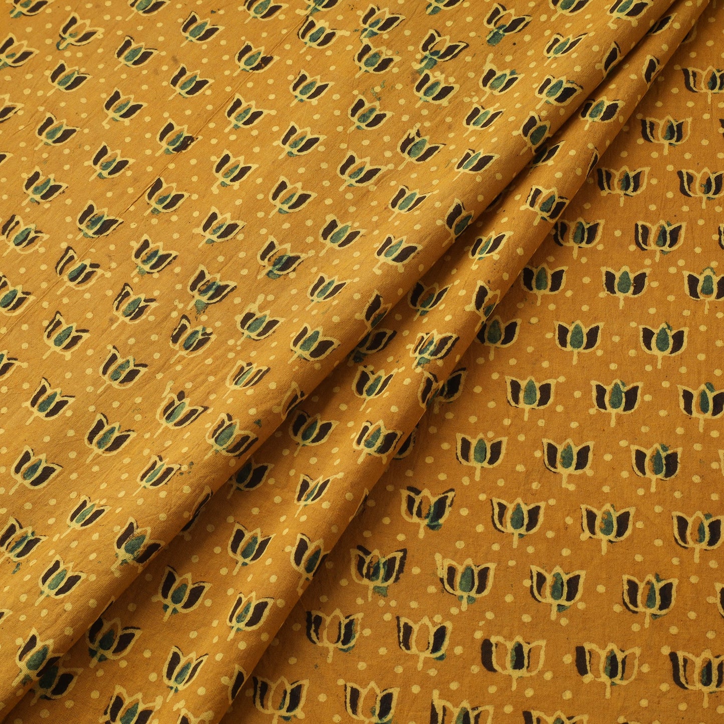 Natural dyed hand cotton fabric 11 - handcrafted