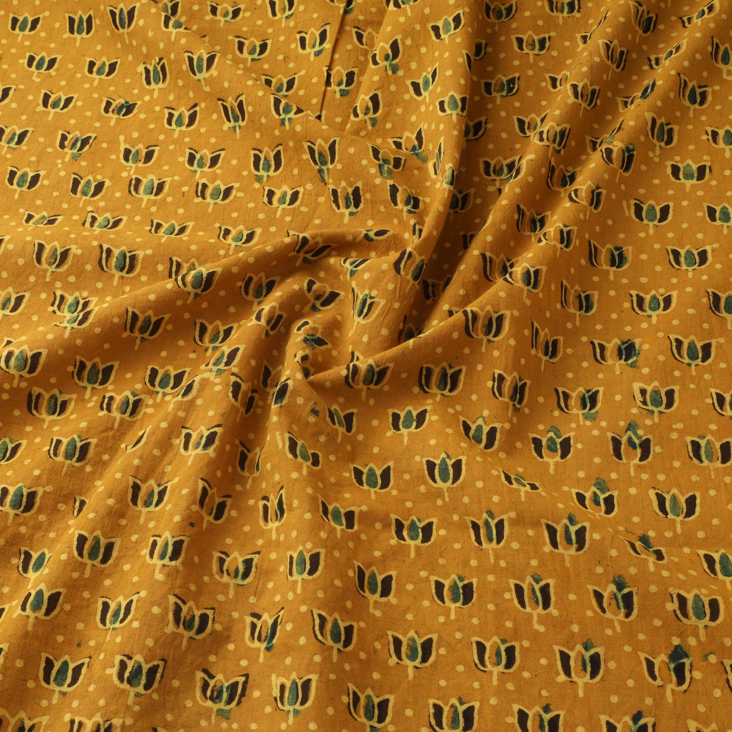 Natural dyed hand cotton fabric 11 - handcrafted