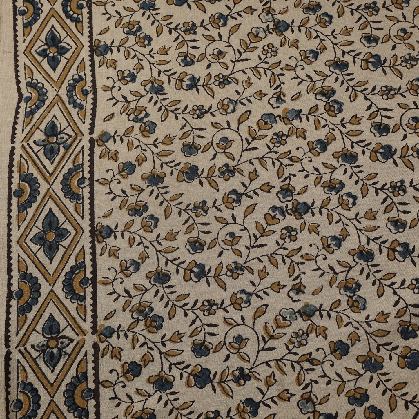 Natural dyed hand cotton fabric 12 - handcrafted