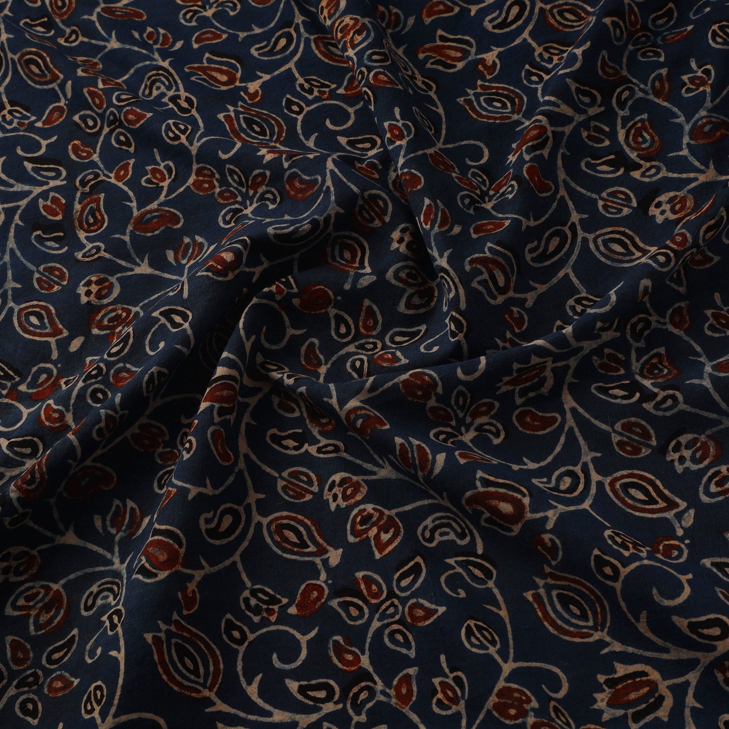 Natural dyed hand cotton fabric 13 - handcrafted