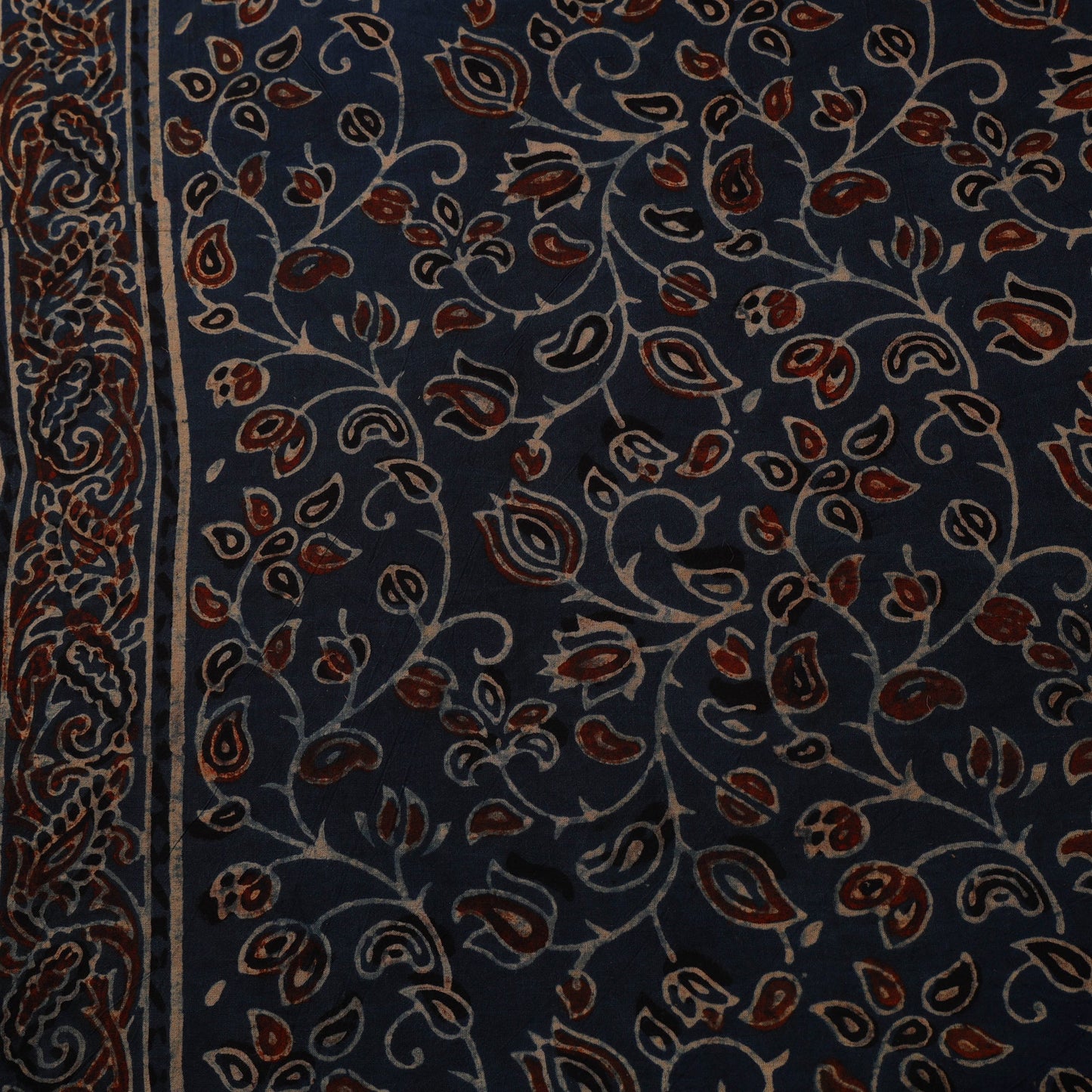 Natural dyed hand cotton fabric 13 - handcrafted