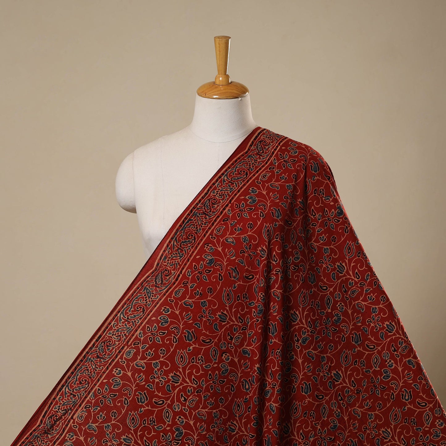 Natural dyed hand cotton fabric 14 - handcrafted