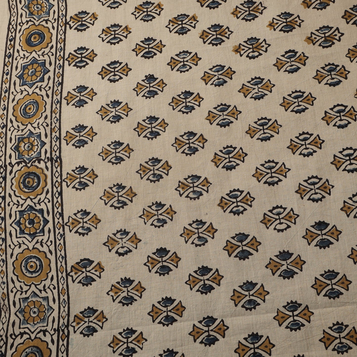 Natural dyed hand cotton fabric 15 - handcrafted