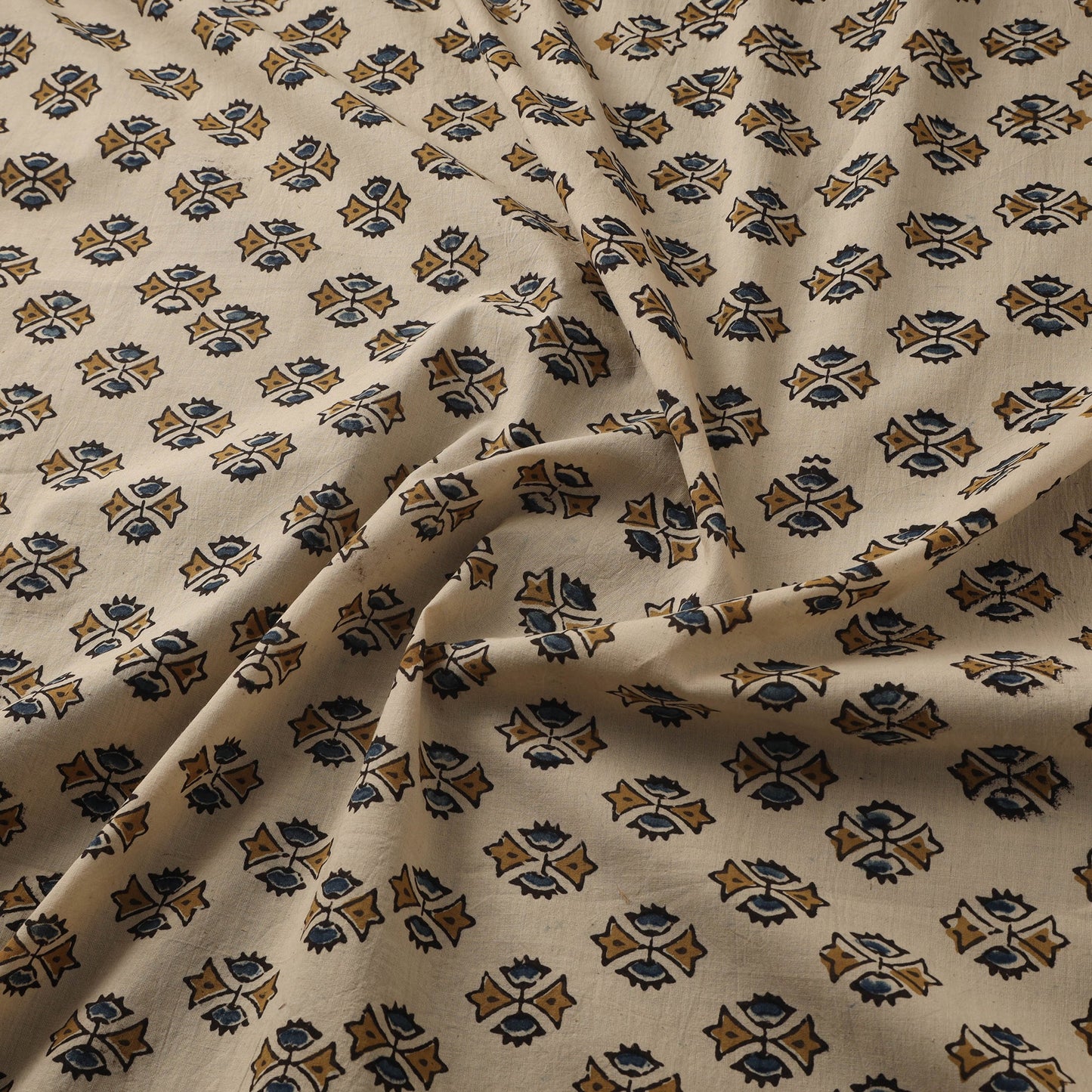 Natural dyed hand cotton fabric 15 - handcrafted