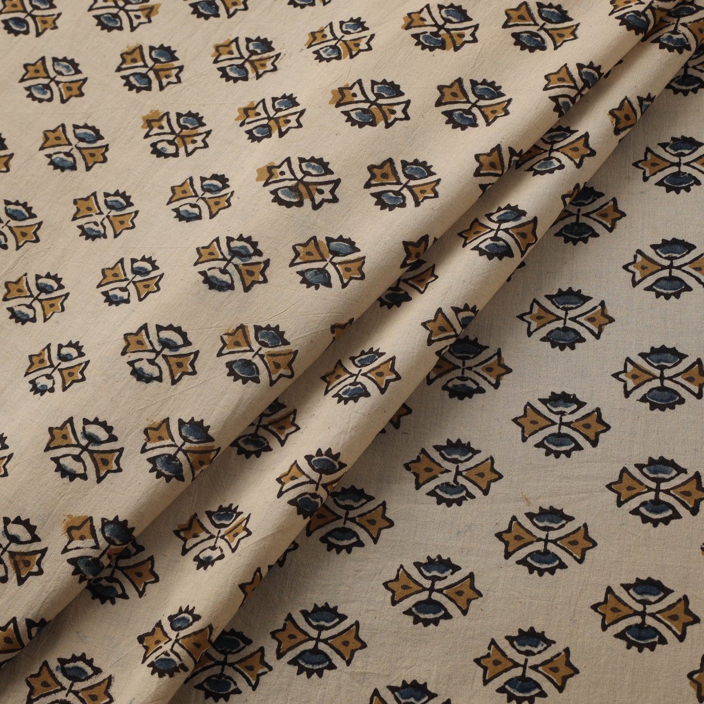 Natural dyed hand cotton fabric 15 - handcrafted