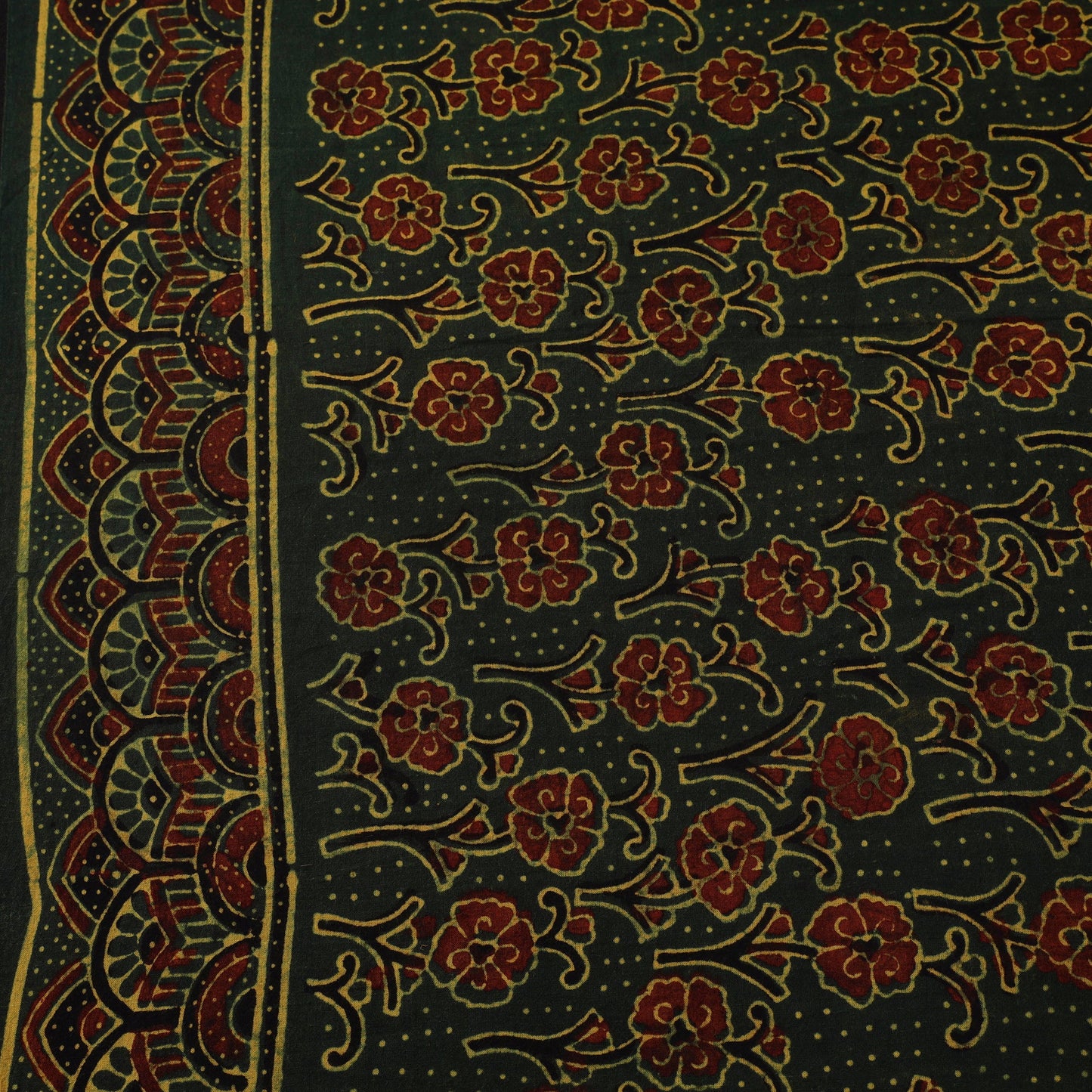 Natural dyed hand cotton fabric 17 - handcrafted