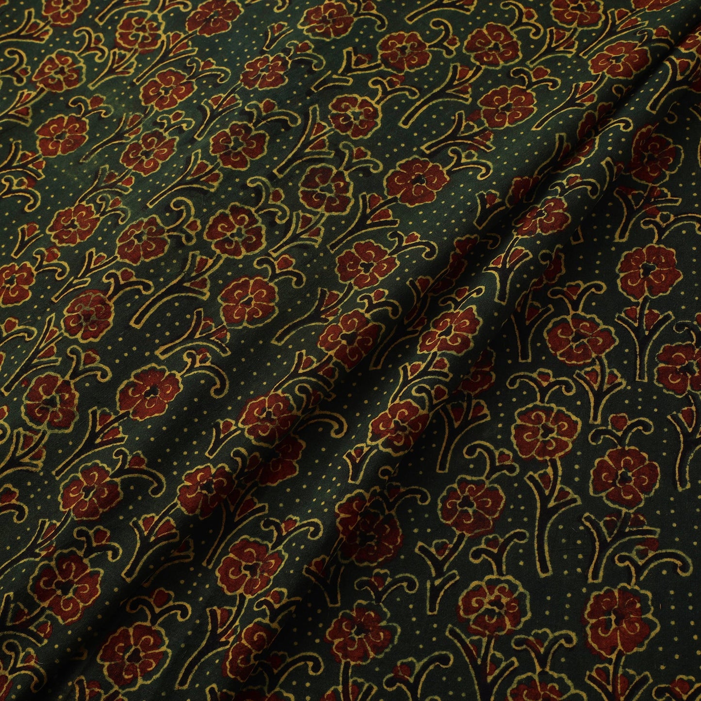 Natural dyed hand cotton fabric 17 - handcrafted