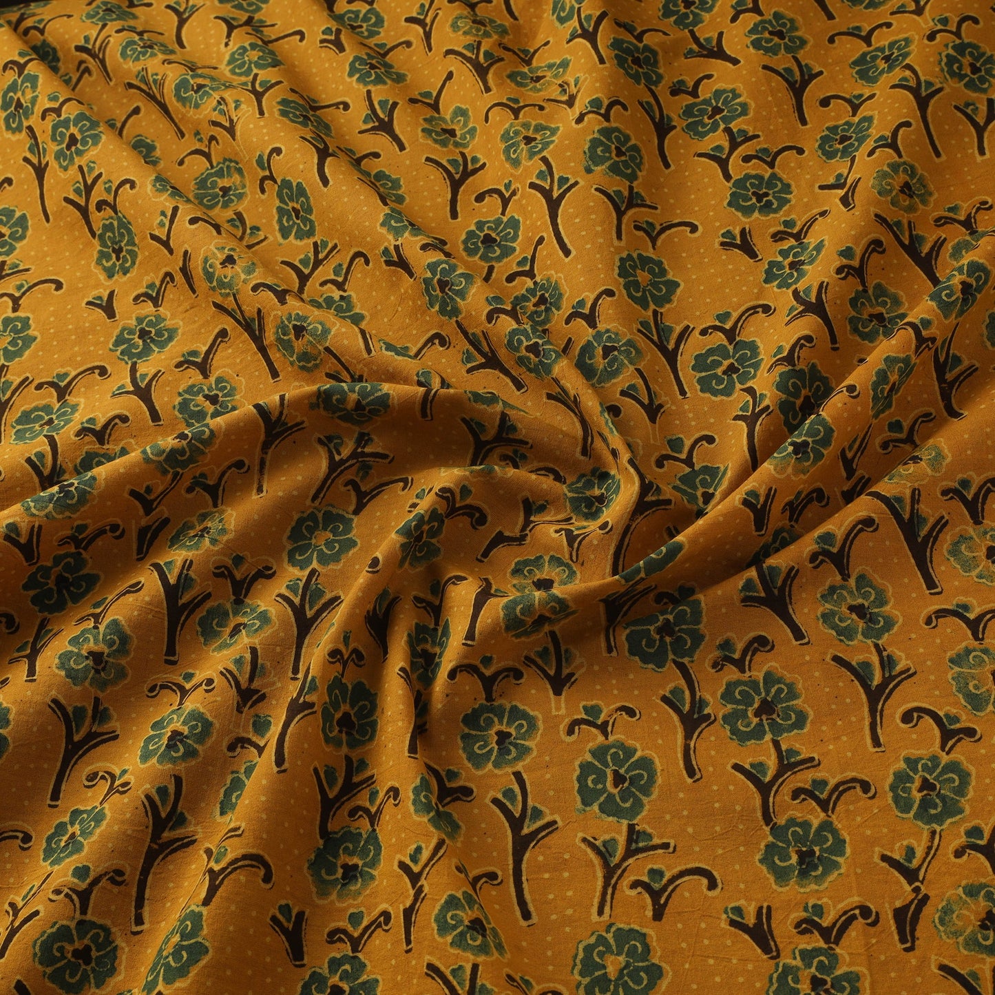 Natural dyed hand cotton fabric 18 - handcrafted