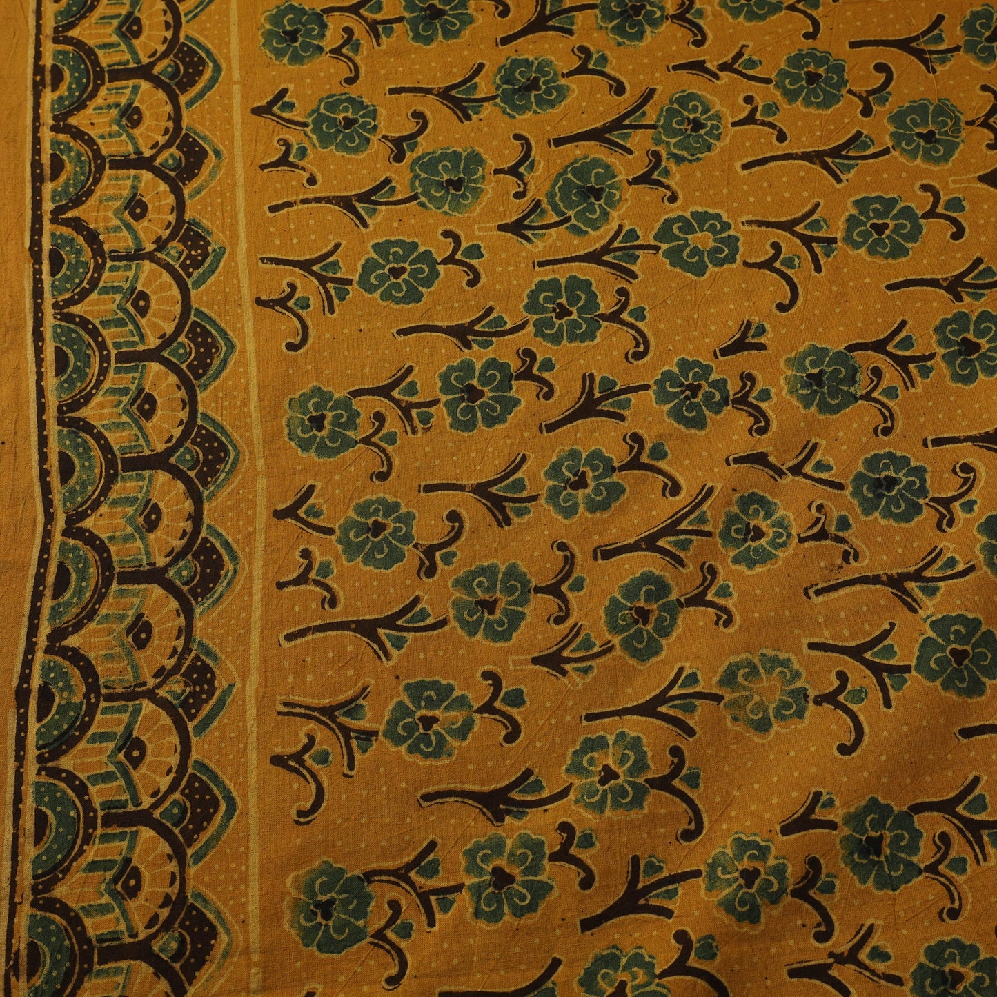 Natural dyed hand cotton fabric 18 - handcrafted