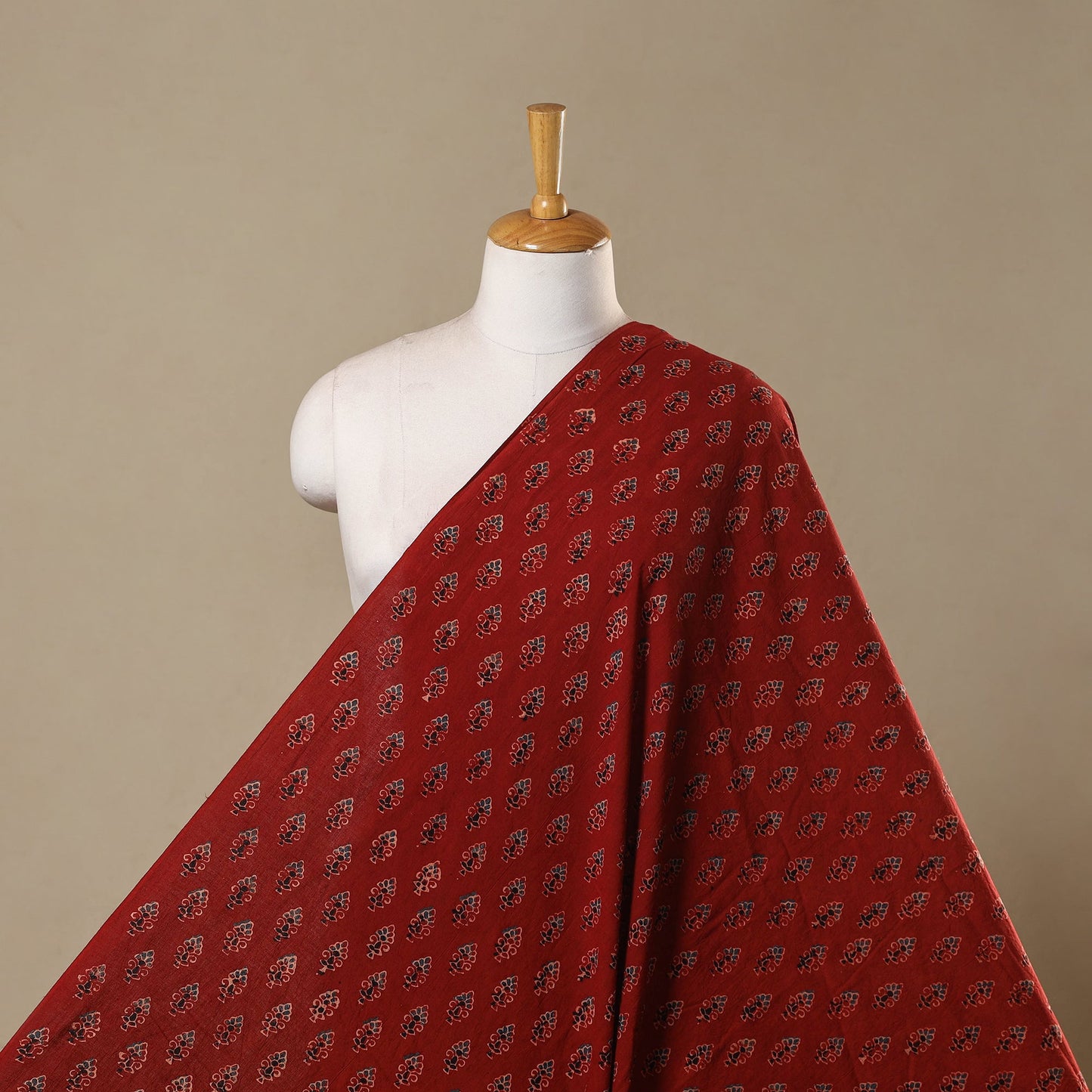 Natural dyed hand cotton fabric 18 - handcrafted