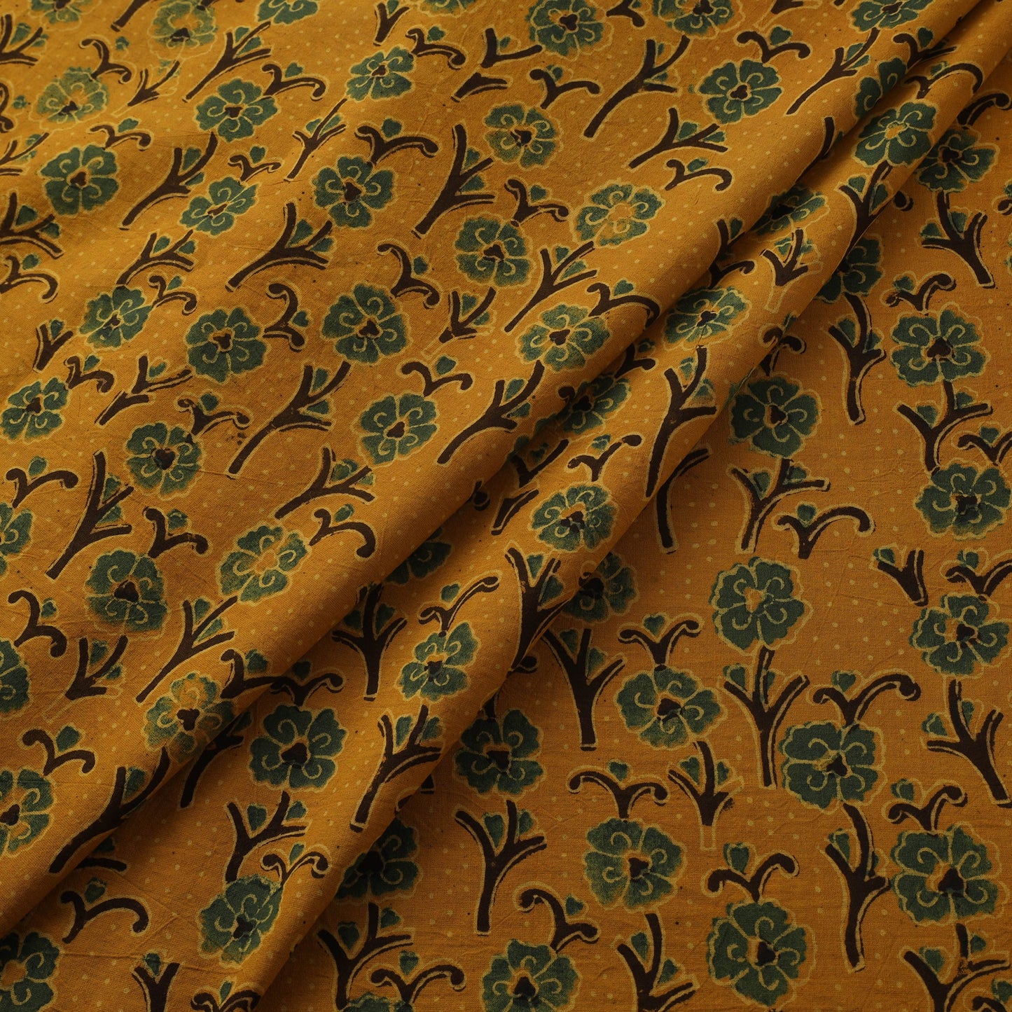 Natural dyed hand cotton fabric 18 - handcrafted