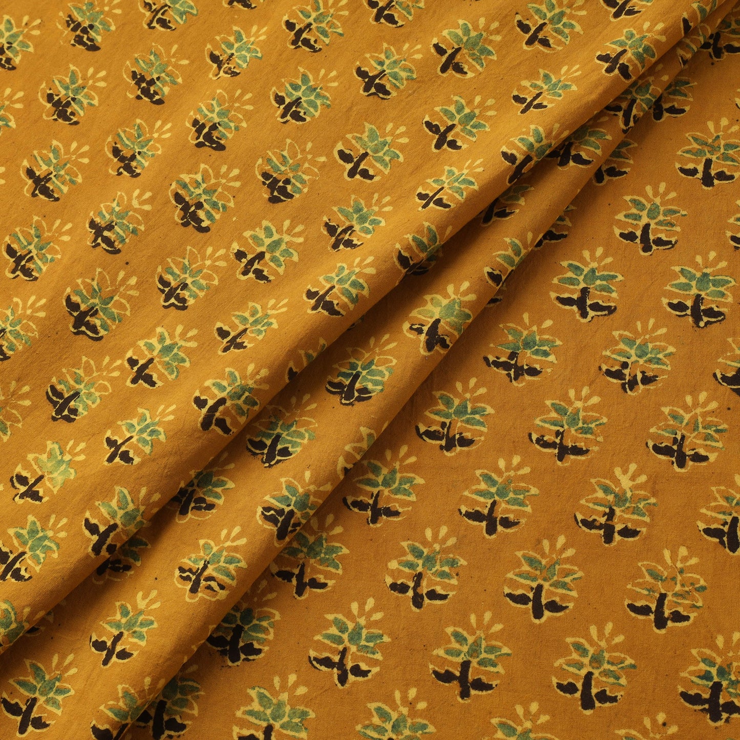 Natural dyed hand cotton fabric 19 - handcrafted