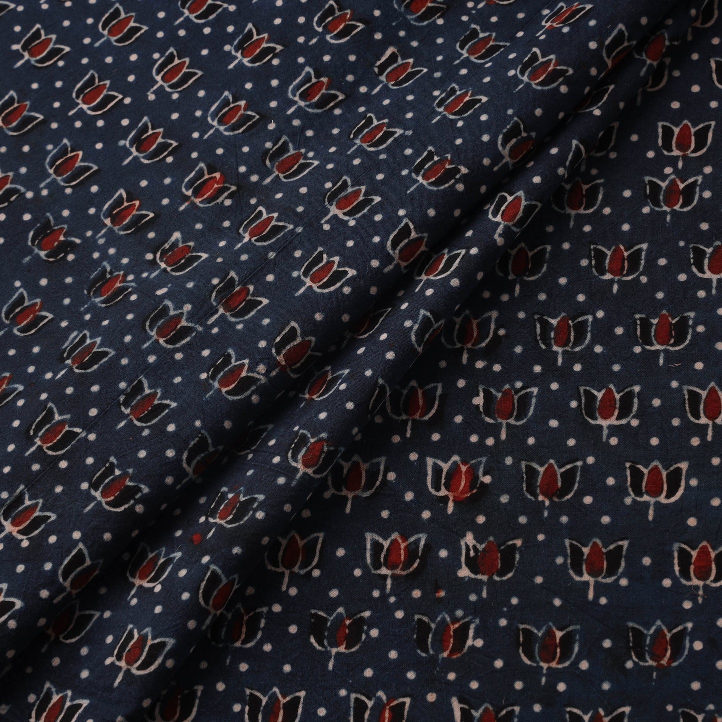 Natural dyed hand cotton fabric 21 - handcrafted