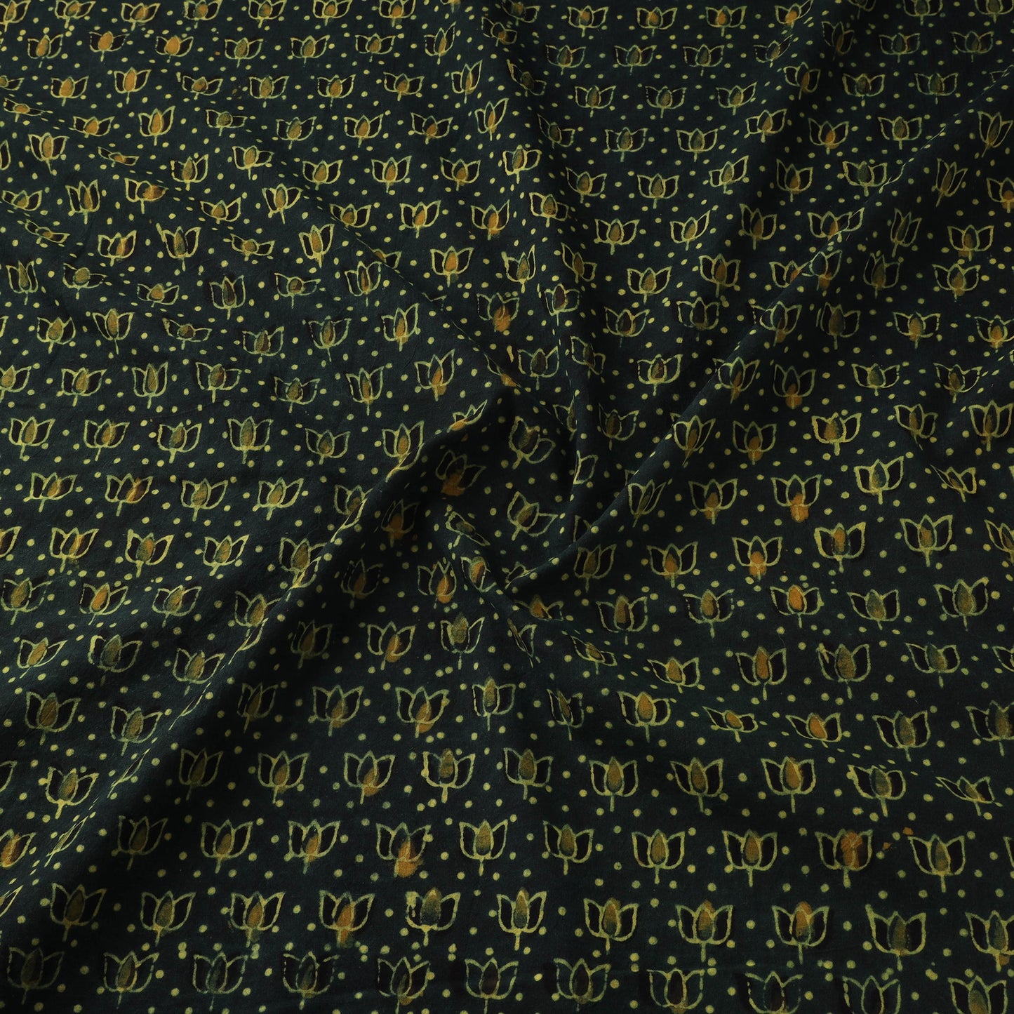 Natural dyed hand cotton fabric 22 - handcrafted