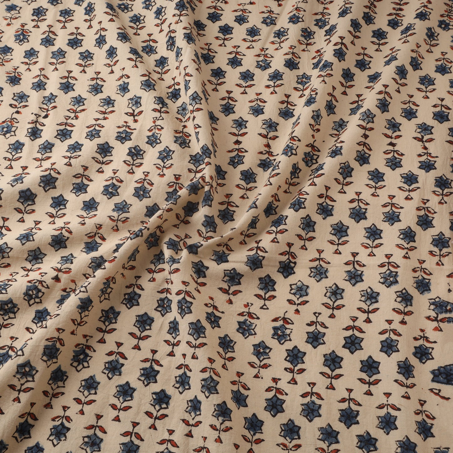 Natural dyed hand cotton fabric 27 - handcrafted