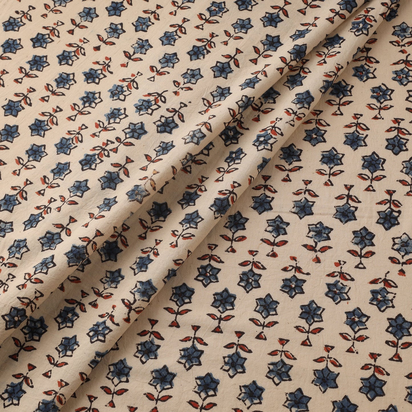 Natural dyed hand cotton fabric 27 - handcrafted