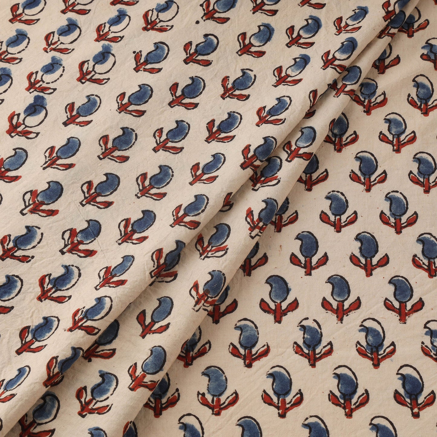 Natural dyed hand cotton fabric 36 - handcrafted