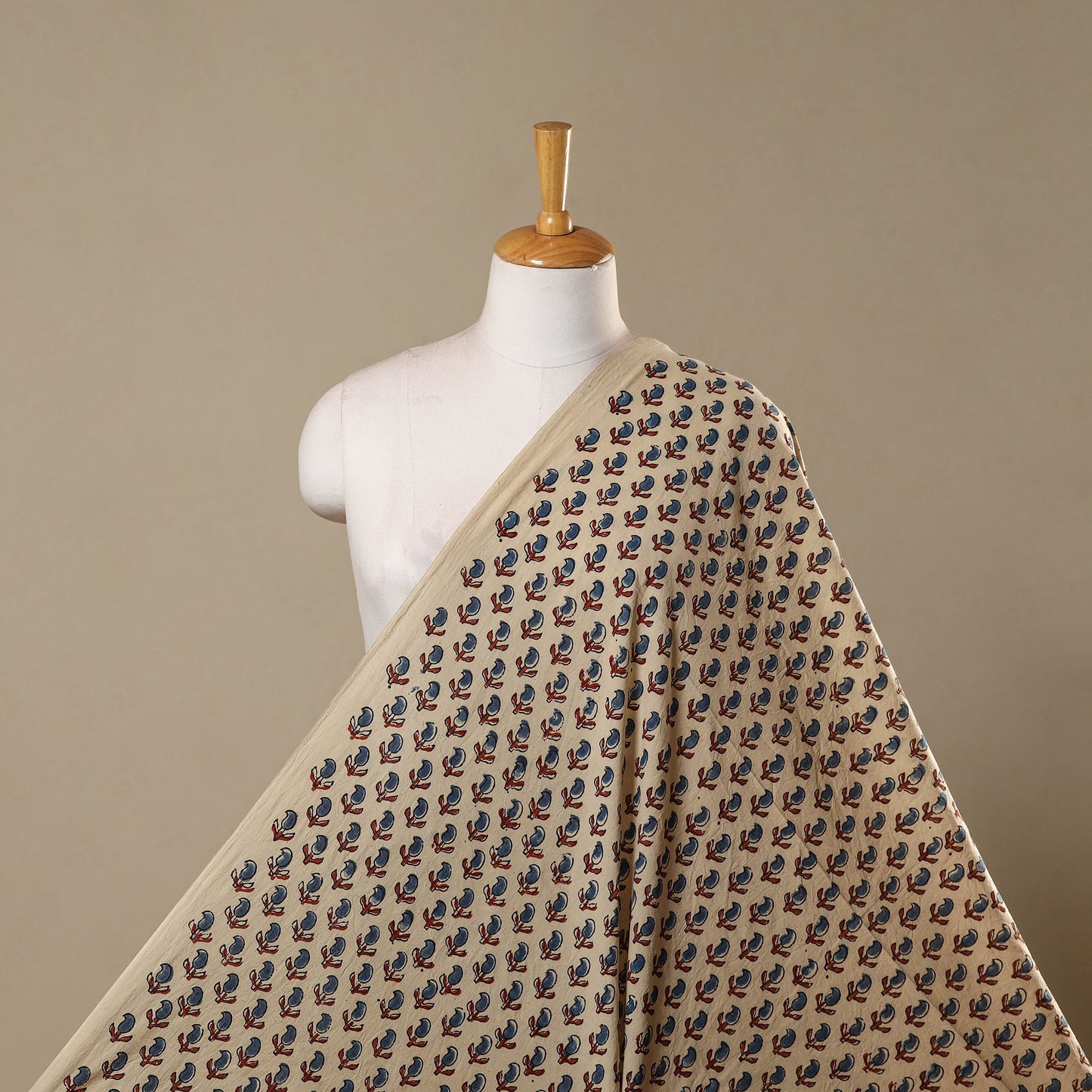 Natural dyed hand cotton fabric 36 - handcrafted