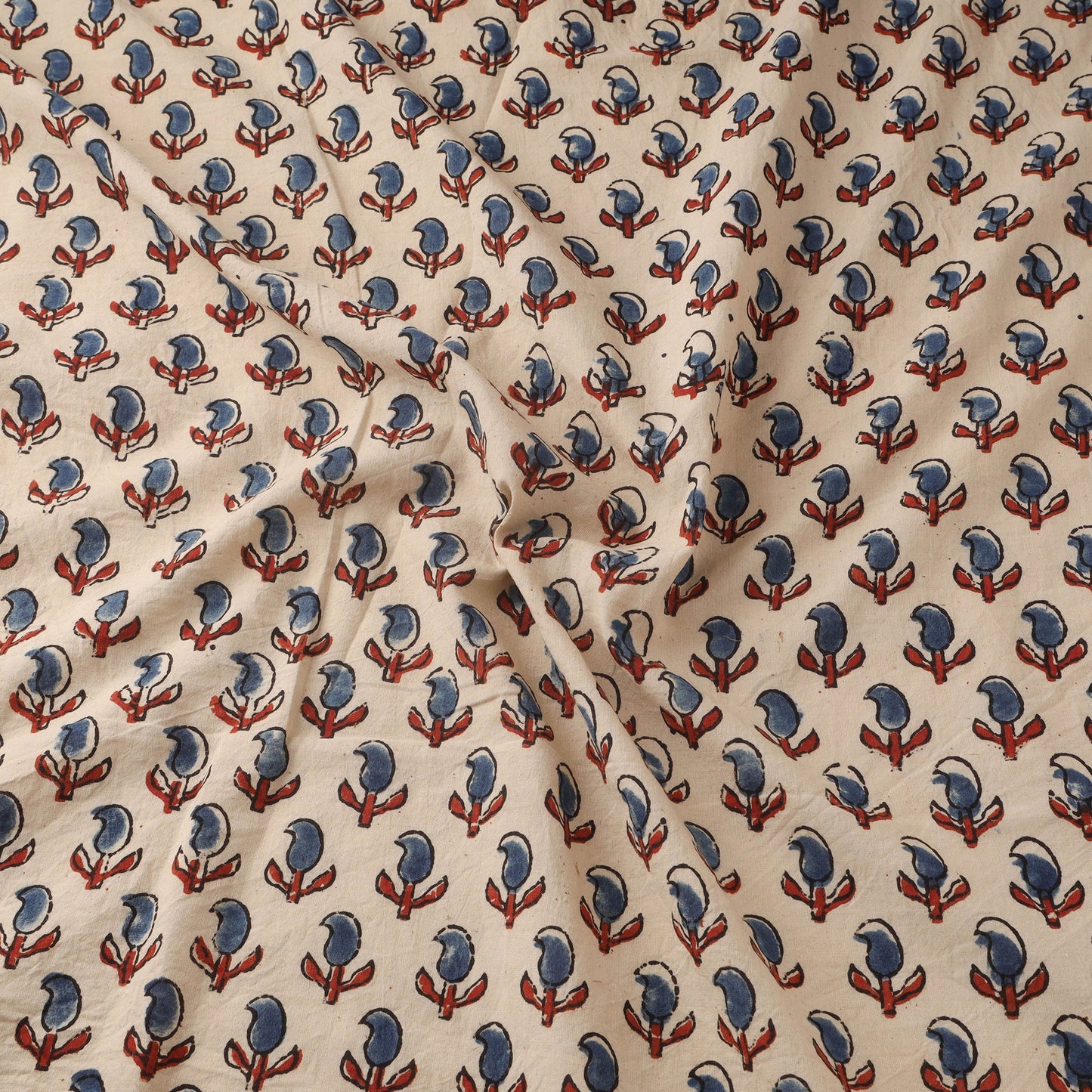 Natural dyed hand cotton fabric 36 - handcrafted