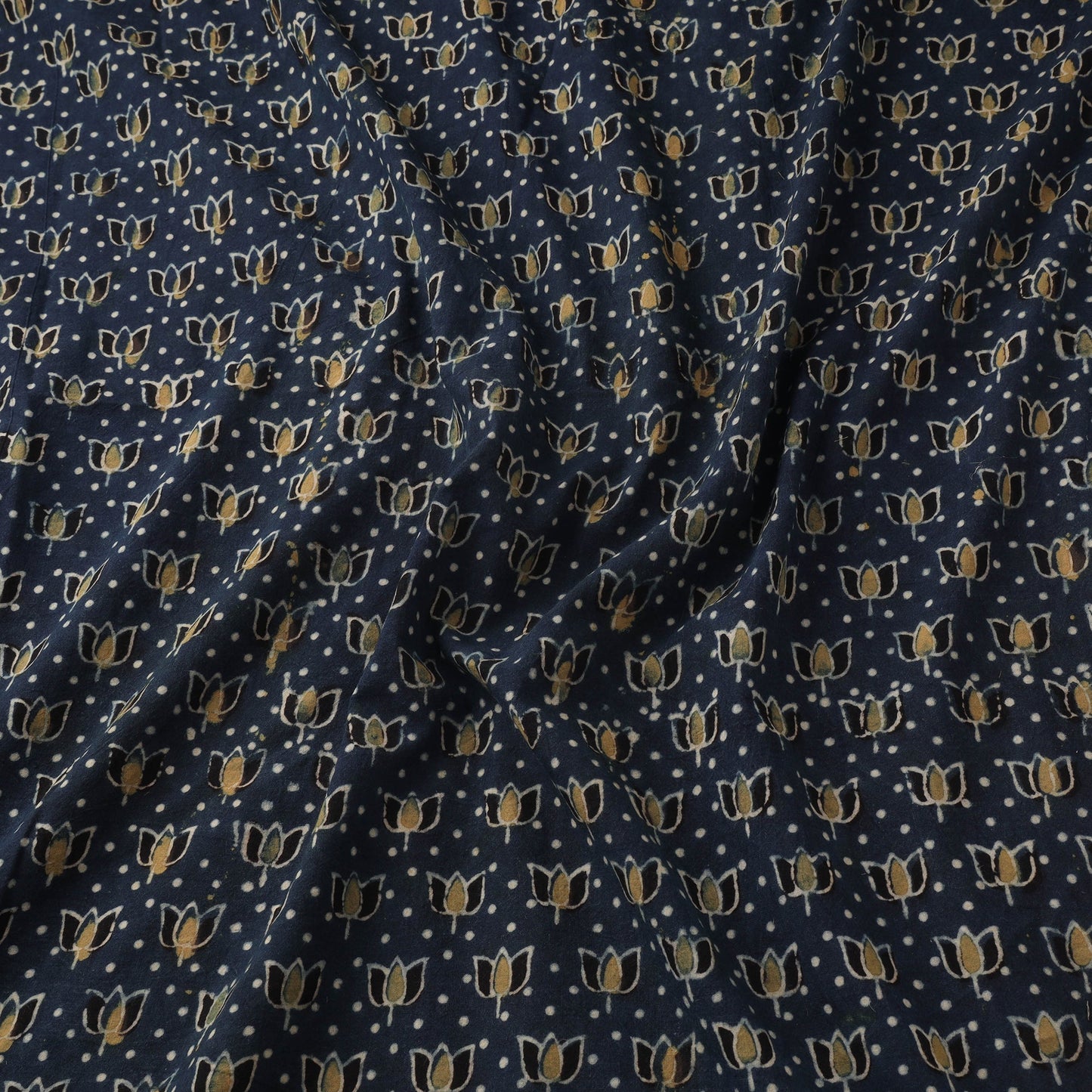 Natural dyed hand cotton fabric 38 - handcrafted